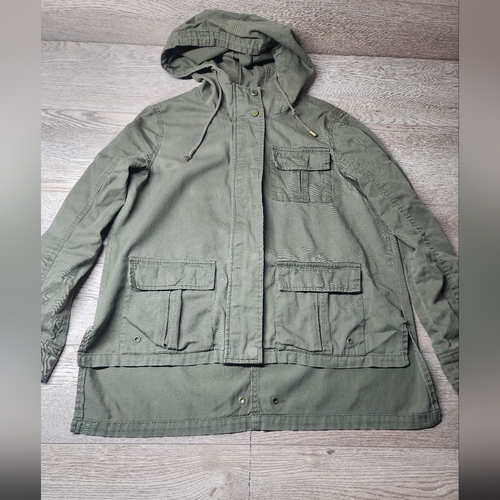 Madden Girl army green utility jacket